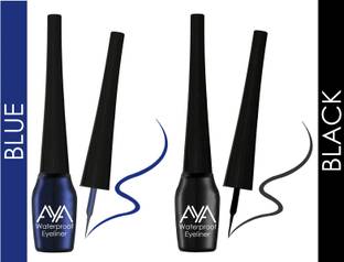 AYA Waterproof Eyeliner Set of 2| Waterproof, Long lasting Smudge Proof 10 ml