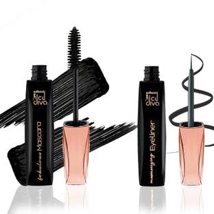 adbeni Waterproof Black Eyeliner & Mascara | Smudge Proof Eye Makeup 7 ml