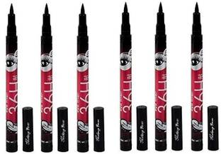 Makeup Fever 36H Precision waterproof liquid eye liner 36 hours stay Pack of 6 15 g