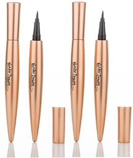 Facejewel Smooth Drawing Black Eyeliner Sketch Pen Waterproof & Smudge proof (Pack Of 2) 3.4 g
