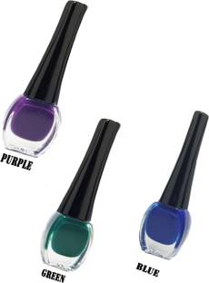 Bigwig Smudge @proof Waterproof Liquid Coloured Eyeliner PURPLE,GREEN,BLUE 9ML 9 ml