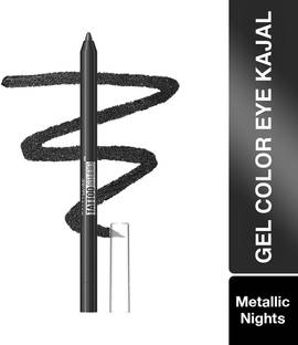 MAYBELLINE NEW YORK Tattoo Gel Kajal Color Pencil, Metallic Finish, Waterproof, 36H Wear