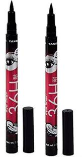 J & F Waterproof 36 Hours Gel Eyeliner ( Pack of 2 ) 10 g