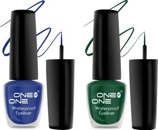One on One Waterproof Eyeliner, Set of 2 | Long lasting Eyeliner, Smudge Proof Eye Makeup 10 ml