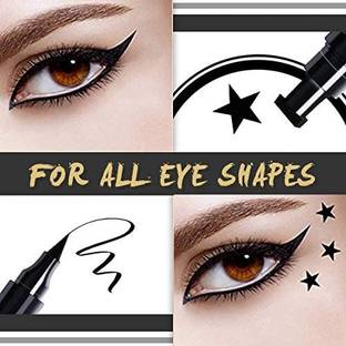 winry Eyeliner With Star Stamp Smudge Proof and Long Lasting pack of 1 10 g