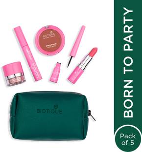 BIOTIQUE Natural Makeup Born To Party Makeup Gift Kit in Pouch (Set of 6) 25 g