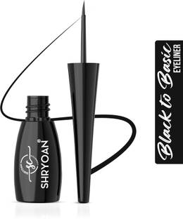 Shryoan Super Flow Eyeliner | Highly Pigmented | Upto 24 hrs | Smudge Proof & Waterproof 6 ml