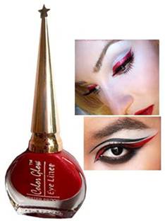 Hidden Beauty Color Glow Waterproof and Long lasting Red Eyeliner(Pack of 1) 30 ml