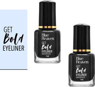 BLUE HEAVEN Get Bold Eyeliner Waterproof Black Diamond 7 ml pack 2 as 14 ml