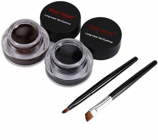 music flower 24 Black & Brown Brow & Gel Liner Set for Everyday Perfection 6 ml