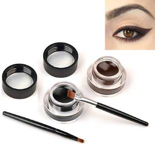 Gonegal 2in1 Black Brown Gel Cake Eyeliner Waterproof & Smudgeproof 6 g