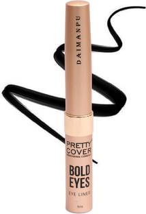 DAIMANPU Pretty Cover Black Liquid Eyeliner Pen, Waterproof, Long-lasting Formula Jet 4 g