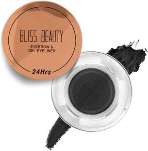 Bliss Beauty Waterproof Eyebrow & Gel Eyeliner 2 In 1 With Brush Smudge Proof Gel Eyeliner 6 g