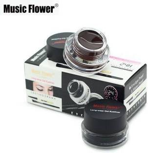 music flower 24 Gel Eyeliner 6 g (Black -01, Brown- 01) 6 g