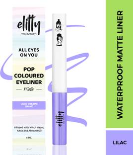 Elitty Lilac Dreams | Waterproof Liquid Eyeliner | Matte Finish | Lasts Upto 12 Hours 4 ml
