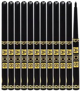Quitzel Water Proof Perfect Eyeliner Combo ( Pack of 12 ) 12.6 g
