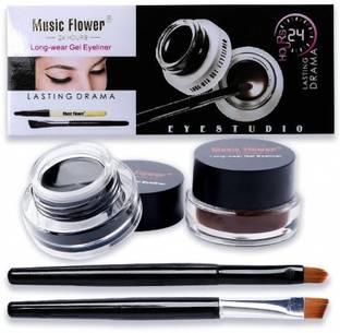 Music Flower Black Brown 24 Hour Stay Gel Liner 6 g