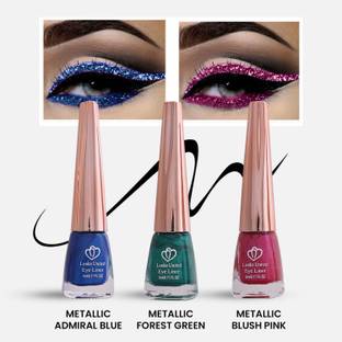 Looks United Metallic Long Lasting Intense Single Stroke Fashion Eyeliner Pack Of 3 15 ml