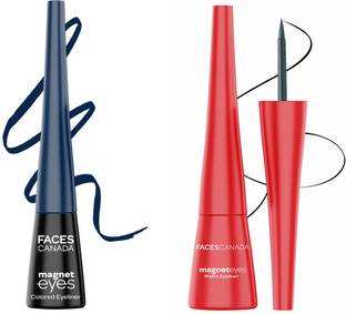 FACES CANADA Magneteyes Eyeliner Combo | Long Lasting (Pack of 2) 8.5 ml