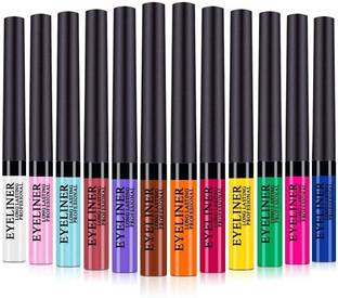 My Colors X Handaiyan Colorful Liquid Eyeliner Set, 12 colors Matte Neon Eyeliner Pencil 2 g
