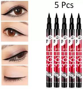 Pas Huda Phiz Beauty Water & Smudge Proof 36 Hour Long Lasting Liquid EyeLiner Pack of 5 12.5 g