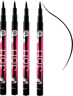 Yuvami's Professional 4 Pcs High quality waterproof 36 Hours Stay liquid-eye liner 12 g