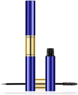 nn jet black new eyeliner with mascara easy to use pack of 1 8 ml