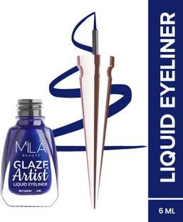 MILA BEAUTÉ Glaze Artist Liquid Eyeliner | Waterproof & Smudge-proof | Long Lasting Eyeliner 6 ml