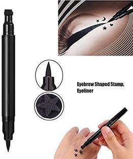 Wiffy 2 IN 1 Eyeliner With Star Stamp Smudge Proof and Long Lasting 10 g