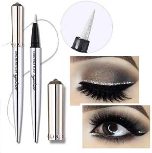 gfsu - गो फॉर समथिंग यूनिक NEW SILVER SHIMMER EYELINER LONG LASTING & WATERPROOF 1.5 ml