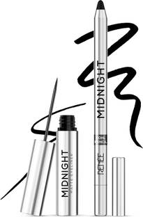Renee Midnight Kajal Eyeliner Duo, Dark Black, Long-Lasting, Smudge & Waterproof 1.5g 2.5 ml