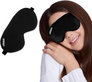 VIFITKIT Eye Mask for Sleeping with Adjustable Strap, Premium Sleeping Mask