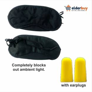 Elderbuy Premium Eye Mask Cover & Ear Plug Combo For Sleeping
