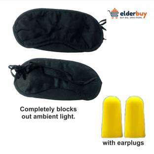 Elderbuy Premium Eye Mask Cover & Ear Plug Combo For Sleeping