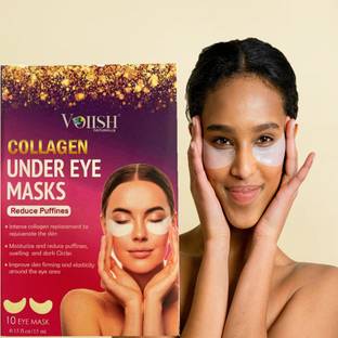 VOIISH Collagen Under Eye Mask Patches, Eye Mask For Dark Circles, Wrinkles (10 Pairs)