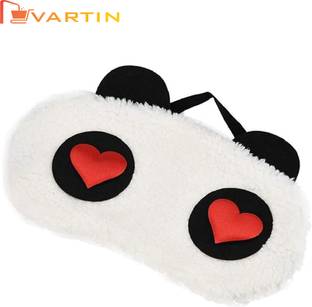 Nitsha Blind Sleeping Eye Mask Slip Night Sleep Eye black Super Soft & Smooth Travel Masks for Men Women Girls Boys Kids (Black)