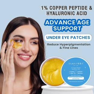 GLAMVEDA Copper Peptide 1% Advance Age Support Under Eye Patches For De-Puffing