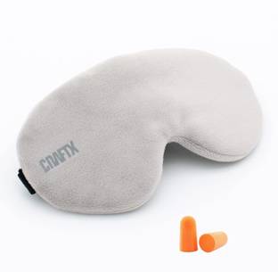 craftx craftX3D Sleeping Eyemask With Earplugs, 100% Darkness,Super-Soft ( GREY )