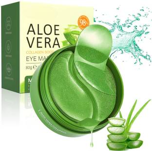 Eye d 60 PCS Aloe Vera Eye Masks for Dark Circles and Puffiness
