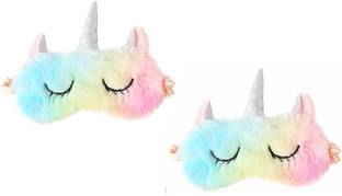 WANQLYN Cute Unicorn Horn Soft Plush Blindfold