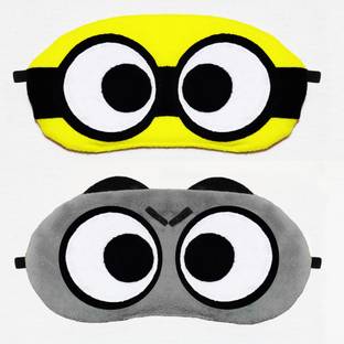 Juzzii Super Soft & Smooth Eye Mask for Men Women Girls Boys Kids - White Eye Mask Model No.10-30