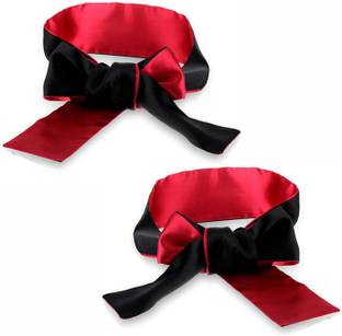 eyurva 2 Pcs soft satin eye mask comfortable sleeping mask | blindfold for couples