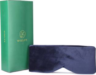Wiselife Silk Velvet Sleep Eye Mask For Men & Women | Ultra Smooth & Adjustable - Blue