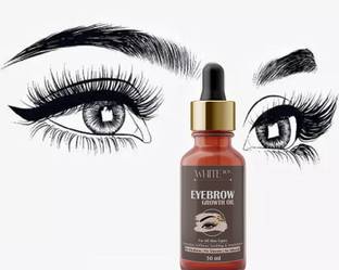 white bon Eyebrow Growth & Care Oil 100% Natural for Beautiful & Thick Eyebrows