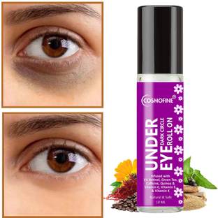 cosmofine Under Eye & Dark Circle Serum Roll On Reduces Dark Circles, Fine Line, Wrinkles