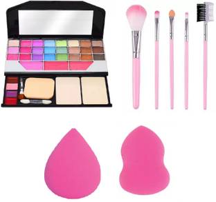 URBANMAC TYA Fashion Makeup Kit For Girls 2 Puff 5 Brush Pink 250 g