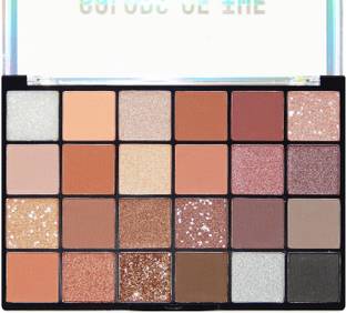 HUDAMOJI 24 Color Nudes Eyeshadow Palette Highly Pigmented Matte and Shimmery Eye Palette 36 g
