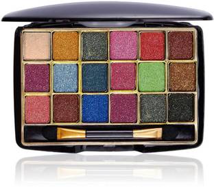 WECHARMERZ 18 Color mini eyeshadow Shimmer Glitter & Pigmented Colors 10 g