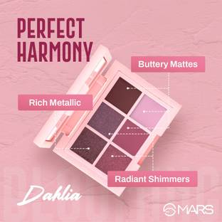 MARS Blooming Matte & Shimmer Eyeshadow Palette | Highly Pigmented | Blendable | 4.8 g