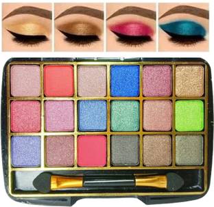 WECHARMERZ 18 Color Matte Shimmer Glitter Eye Shadow Palette Shade 02 5 g